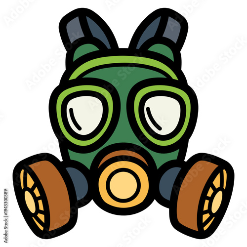 gas mask illustration
