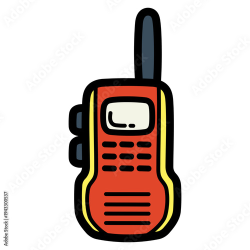 walkie talkie illustration
