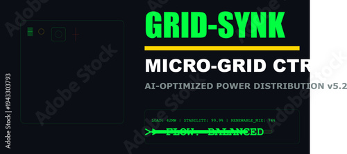 Wallpaper Mural Advanced Digital Interface for AI-Optimized Smart Grid Energy Distribution and Sustainable Renewable Power Control Torontodigital.ca