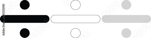 Division Symbol Variations Math Operations Calculation Symbols Mathematics Arithmetic Basic Math Education Numbers Symbols Vector Graphic