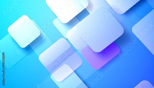 Abstract rectangles with gradient background