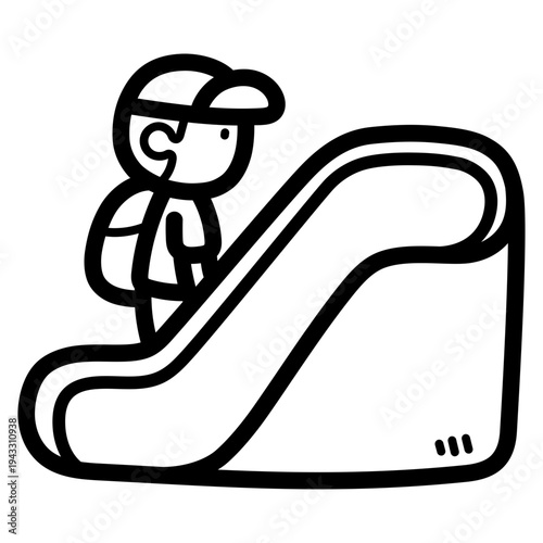 escalator illustration
