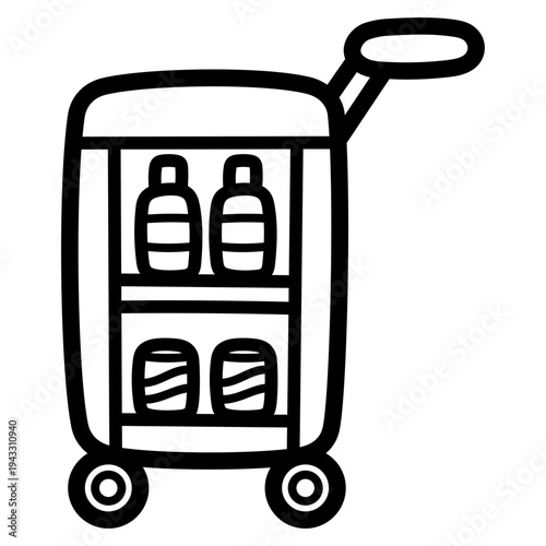 food trolley illustration