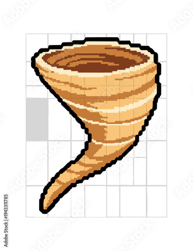 Tornado illustration digital art graphic design storm weather hazard concept