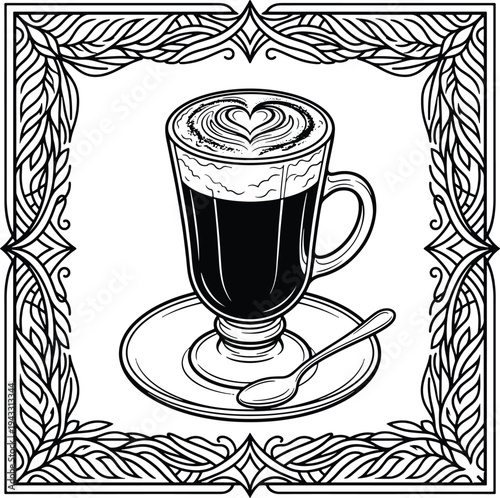 vector illustration of a cup of coffee