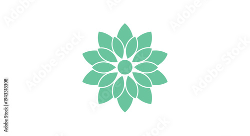 A delicate green floral design with a refined silhouette