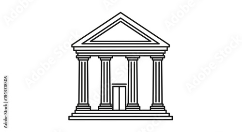 greek column vector illustration