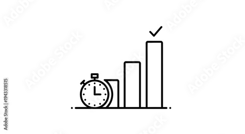 vector illustration of business graph