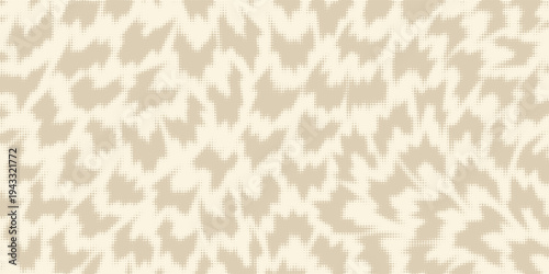 Ecru gradient with texture of eggshell. Pastel light beige background, modern dotted vector design, paper texture.