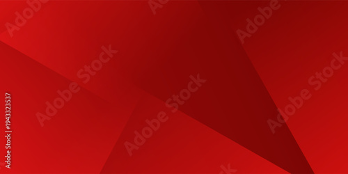 Colorful abstract banner background with red gradations and dynamic slash shapes in modern Memphis style. Vibrant geometric vector design ideal for posters,