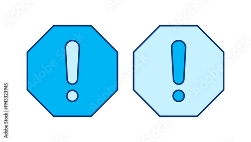 Alert Octagon Warning Symbol For Safety Notification Hazard Attention And System Protection Color Icon