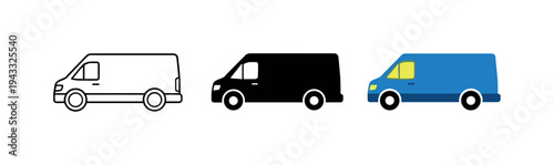 Across cross border logistics context conveyed by identical delivery vans positioned evenly from left to right, each van featuring