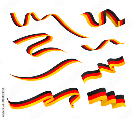 German Flags Collection. Germany National Symbol Set.