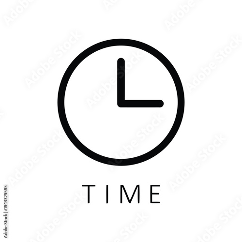 Clock face icon representing time, hours, and minutes, signifying punctuality, deadlines, and passage of time, suitable for schedule and urgency themes.
