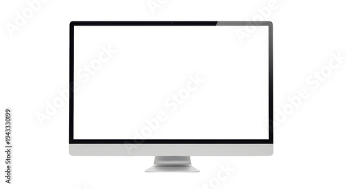 Modern computer monitor with sleek design and wide screen display