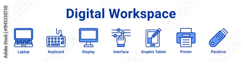 -Digital Workspace Icon Banner and Collection