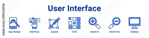 -User Interface Icon Banner and Collection