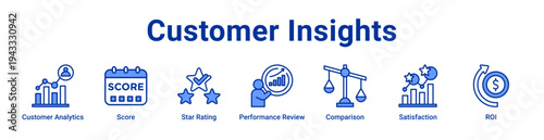 -Customer Insights Icon Banner and Collection