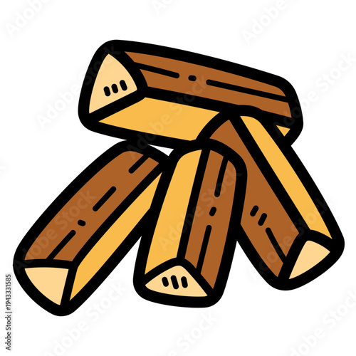 firewood illustration