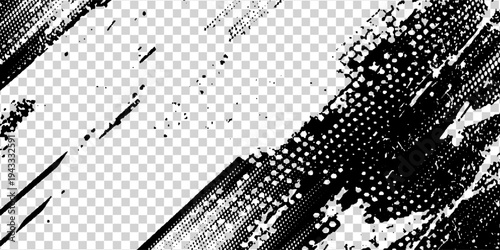 Grunge tire tracks, wheel braking marks. Truck, car or motorcycle tread pattern silhouettes. Auto race, motorsport, speed racing design element