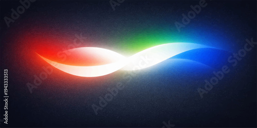Abstract glowing light background with circles and bright colors