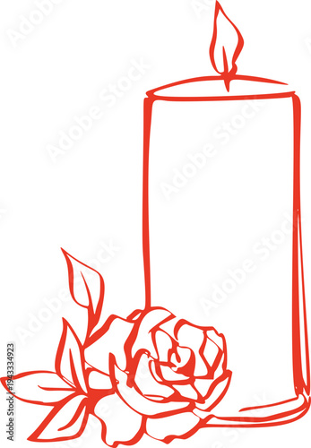 Wedding Candle Flower