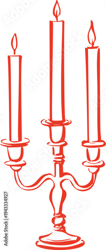 Candelabra Wedding Candle