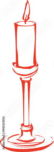 Candle Sketch Holder