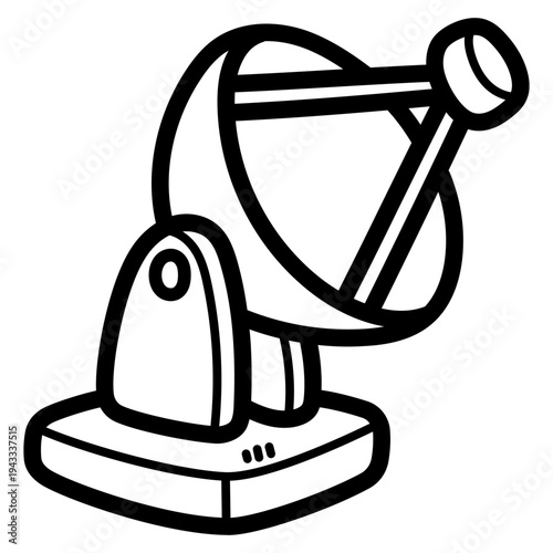 satellite dishes illustration