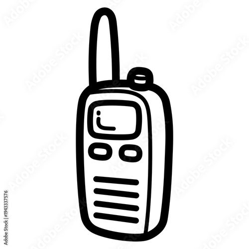 walkie talkie illustration