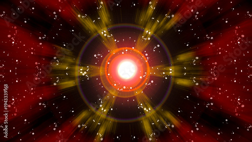 Wallpaper Mural Oráculo del norte, noche estrellada creada por ordenador.  Torontodigital.ca