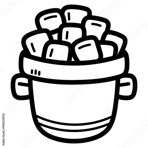 ice bucket illustration