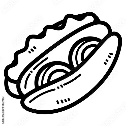 hot dog illustration
