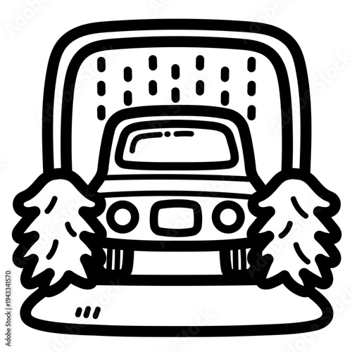 car wash illustration