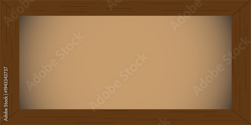 Elegant wooden picture frame with rounded corners displayed against soft white background