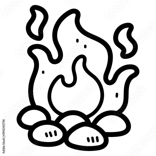 campfire illustration