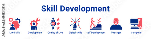 Skill Development Icon Banner