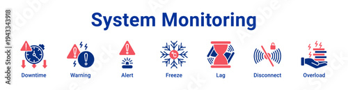 System Monitoring Icon Banner