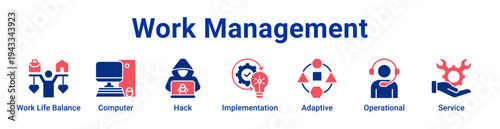 Work Management Icon Banner