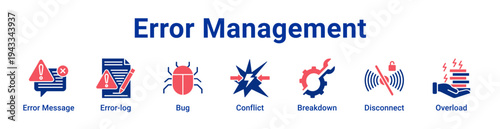 Error Management Icon Banner