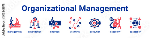 Organizational Management Icon Banner