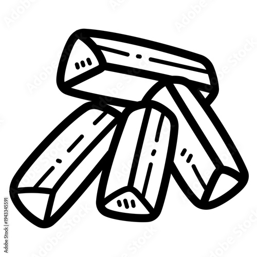 firewood illustration