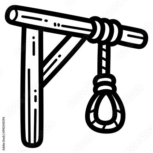 Bild auf Leinwand gibbet illustration