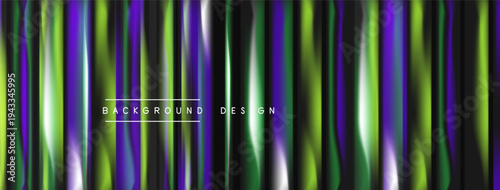 Vertical lines blend purple, green hues. Modern design creates dynamic visual texture. Background features gradient effect, sleek presentation.