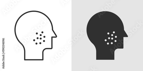 Acne Treatment Icon representing skincare solutions, dermatology care, pimple treatment, and facial skin health management.