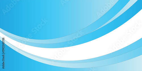 Abstract Blue Curved Wave Background Modern Light Blue Gradient Corporate Design