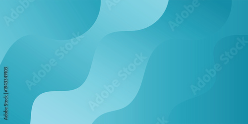 Abstract Teal Blue Fluid Background, Modern Organic Shapes Minimal Gradient Design