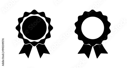 Award ribbon vector graphic design element for achievement and celebration decoration element design