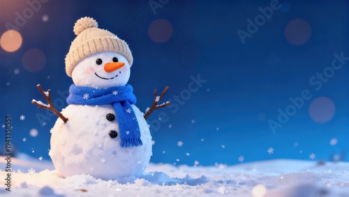 Whimsical Winter Snowman Collection: Cheerful Snowmen (In Red Hats, Plaid Scarves & Top Hats) in Varied Snowy Settings (Snowy Forest, Sunlit Path, Pine Tree Backdrop, Open Winter Field) for Christmas,