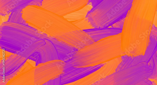 Wallpaper Mural Vibrant purple and orange abstract background with textured brush strokes and dynamic color combinat Torontodigital.ca